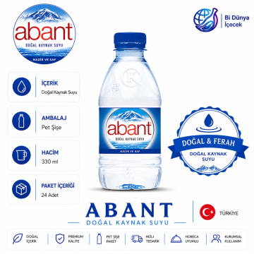 Abant Doğal Kaynak Suyu 330 ml x 24