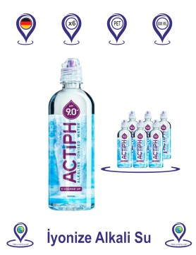 Actiph Alkali İyonize Su Sporcu Kapak Pet 600 ML X 6
