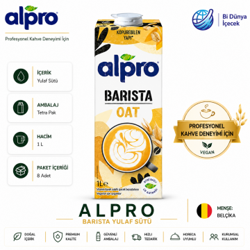 Alpro Barista Yulaflı İçecek 1 L x 8 Adet